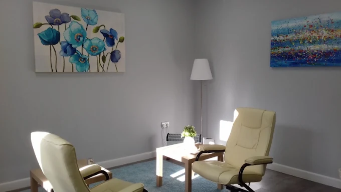 A calm, welcoming therapy office